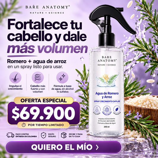 😩 ¿Sientes que cada vez tienes menos cabello? 🌿 Fortalece tus raíces y luce un cabello más abundante